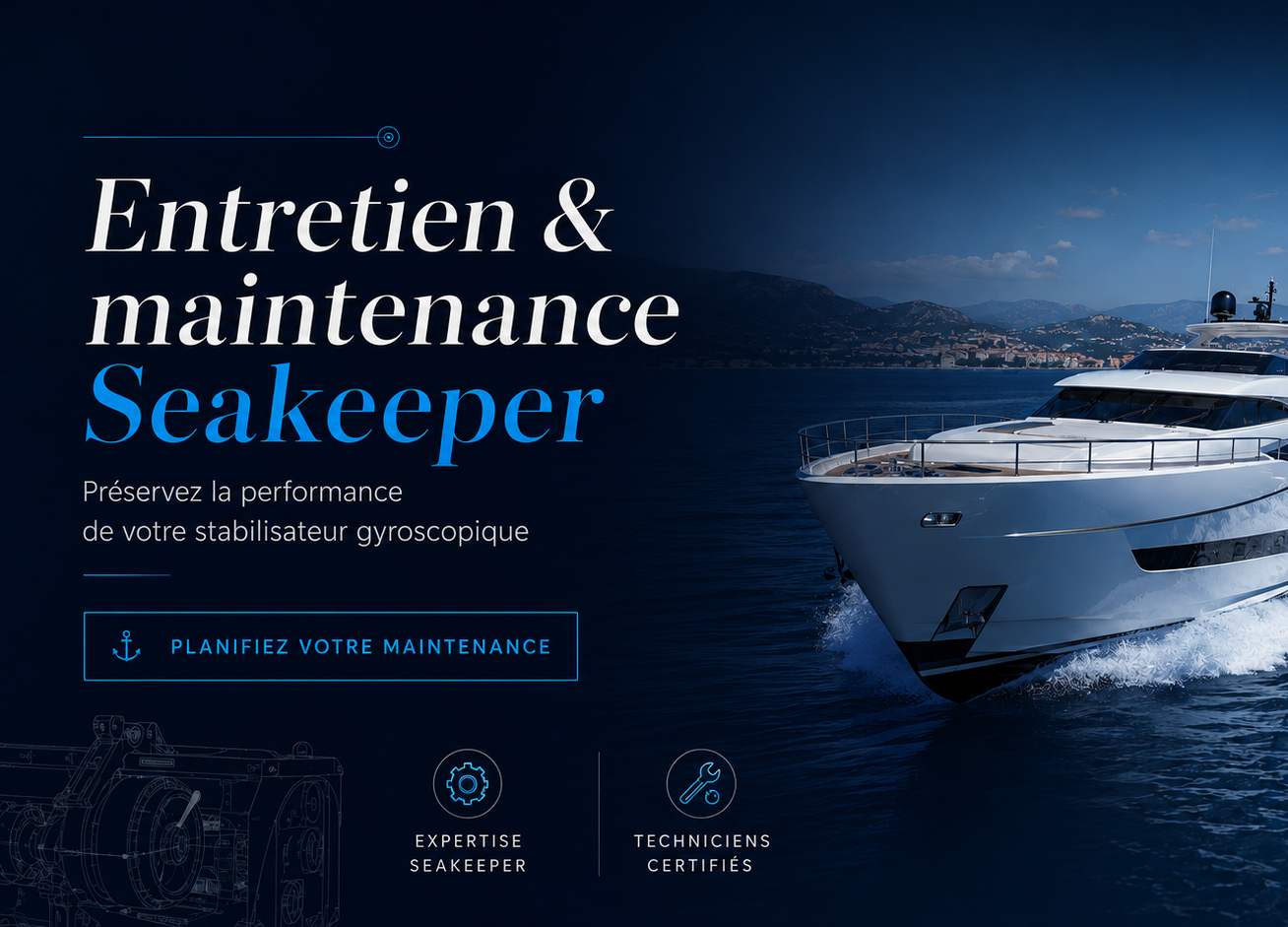 Maintenance Seakeeper avec NEMO MARINE